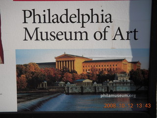 quilt advertisement for Philadelphia Art Museum